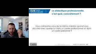 Que peut apporter la didactique professionnelle aux professions de santé ? Cours 2022