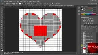 How to make collage in heart shape in photoshop