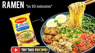 मैगी रैमन नूडल्स | Ramen Noodles Recipe | Maggi Ramen Bowl | 10 Minute Veg Maggi Ramen Indian Style
