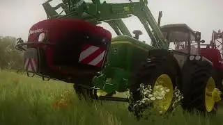 #FS22 John Deere 4240 + Kverneland iXter B18 #shorts