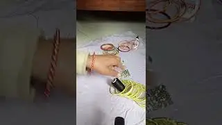 DIY Silk thread#handmade #diy  bangles#trendingshorts bangles making at home #