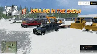 Farming Simulator 2015- Hauling In the Snow!
