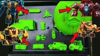Чистка игрушечных машинок, поездов, автобусов, грузовиков, танков, экскаваторов, игрушек, роботов