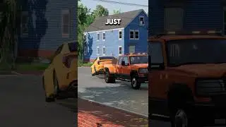 Getting TOWED in BeamNG!? 🛻🪝🚙 #shorts