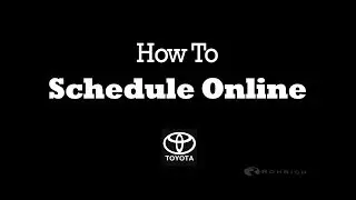How to schedule service online for your Toyota