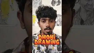 MS DHONI Colour Drawing 💥 #dhoni #thaladhoni #drawing #coloring #artist #shortsfeed  #viralshorts