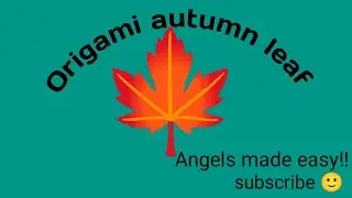 paper origami!!3d Autumn 🍁 leaf!! origami art template.