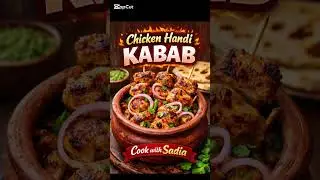 Chicken Handi Kabab Recipe#resturantstyle #cookwithsadia #how 