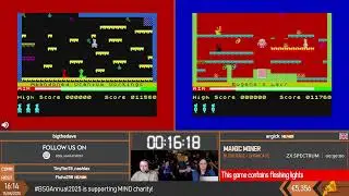 Manic Miner | Blind Race / Showcase Speedrun by TinyTim78 argick and bigthedave | BSG Annual 2025