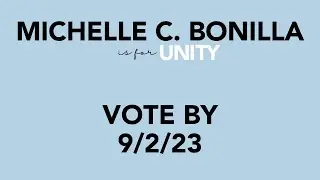 Michelle C. Bonilla Wants You To Vote