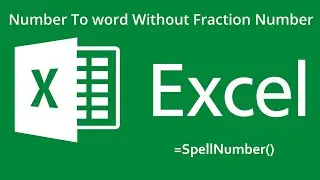 How to Convert Number to word in excel | Excel VBA