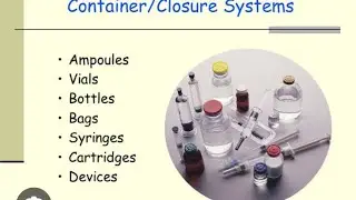 Container and closures, Types of containers