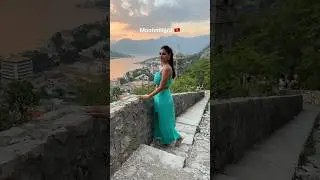 Kotor bay view from Kotor fortress in Montenegro 🇲🇪 #kotor #shortsviral