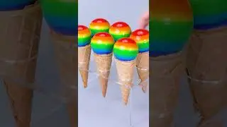 Yummy Chocolate Ice Cream Corn Ideas #shorts #satisfying #icecream