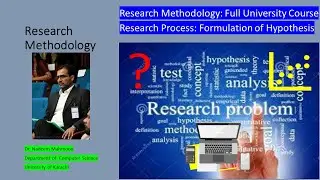 Research Methodology: Formulation of Hypothesis