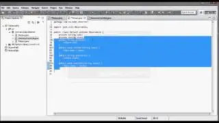 Observer Pattern (example w/ UML diagram + java code)