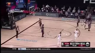Damian Lillard 3 Pointer From The Logo vs Brooklyn Nets | Logo Lillard