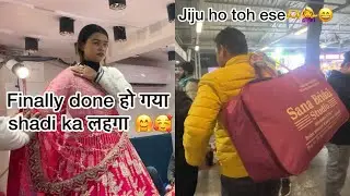 Guy's dono lehnge ho Gaye done🥰🥳💃🏼!! #shoppingvlog #shadishoppings #viralvideo #dailyvlogroutine 