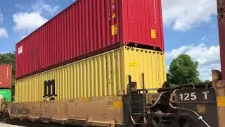 NS 9903 Leads NS 238 with a GECX YN2 Dash 8 & a UP AC45ACCTE & a LONG train !