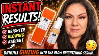 Origins GinZing Into the Glow Brightening Serum Review. Brightening serum with vitamin C. #antiaging