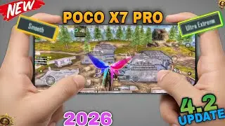 SMOOTH + ULTRA EXTREME FPS 🤯 TEST IN POCO X7 PRO AFTER NEW UPDATE PUBG MOBILE 🔥