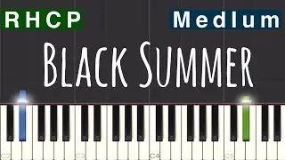 Red Hot Chili Peppers - Black Summer Piano Tutorial | Medium