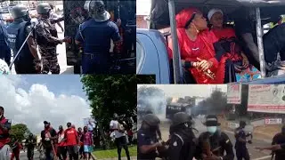 NDC PROTESTERS VS POLICE @ EC OFFICE