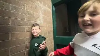 We played tag