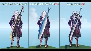 Arataki Itto - Prototype Archaic vs Luxurious Sea Lord R5(Tuna) vs Whiteblind R3 - Weapon Comparison