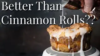 What to do with stale croissants? Cinnamon Roll Bread Pudding