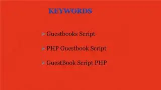 PHP Guestbook Script -GuestBook Script PHP