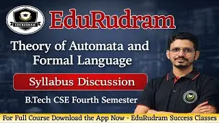 TAFL | Theory of Automata & Formal Language | Syllabus Discussion|B.Tech CSE Second Year #edurudram