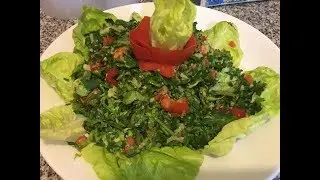 Receta de Ensalada Arabe Tabuleh o Tabule por Haifa Sarmini