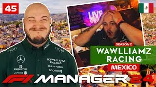 THE VSC GAMBLE | S2 R20: MEXICO | WAWLLIAMZ RACING | F1 MANAGER 2024 | CREATE-A-TEAM