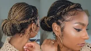 How to| Grow, Strengthen and Protect Natural Hair| Quick & Easy Protective Style| Short to Long Hair