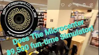 TK Racing $9.5k simulation rig POV  @Microcenter w/ www.simgear.club