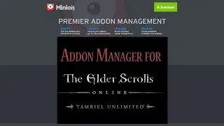 Elder Scrolls Online. Managing Addons with Minion Premiere Addon Manager