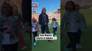 Cam Newton arrives in Auburn for his jersey retirement! #WarEagle