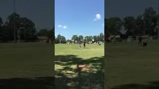KID TRIES RO GO THROUGH SOCCER FEILD!! GETS CAUGHT