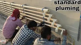 building terrace pipeline with tank connection details.