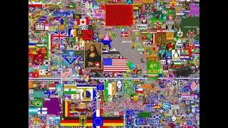 Reddit Place TIMELAPSE 72 hours/ Реддит таймлапс 