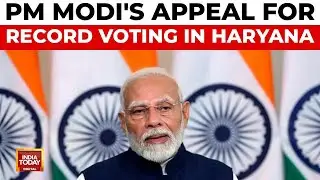 PM Modi Appeals for Record Voting in Haryana, Wishes First-Time Voters | India Today