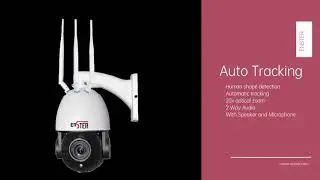 ENSTER Outdoor 3G 4G LTE SIM Card Auto Tracking 20X Optical Zoom PTZ Wireless IP Camera