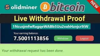 Solidminer.io Live Withdraw payment proof 0.0015 BTC | zero - investment .|| Urdu || Hindi 2020.