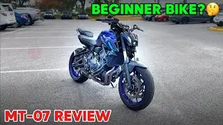 YAMAHA MT07 FIRST RIDE REVIEW || IS IT A GOOD BEGINNER BIKE?