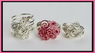 DIY Wire Rose Rings Tutorial