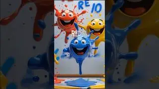 Learn Numbers and Colors | 1 2 3 Red Blue Yellow Song for Kids |#shortvideo #cartoon #kidssong