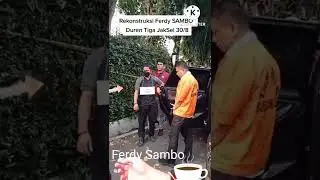 Irjen Pol Ferdy Sambo saat rekonstruksi di Duren3