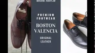 SEPATU PANTOFEL KULIT  ORIGINAL PREMIUM CLASS BOSTON   VALENCIA