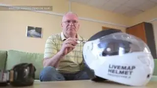 Comparison of HUD technology for motorcycle helmet.